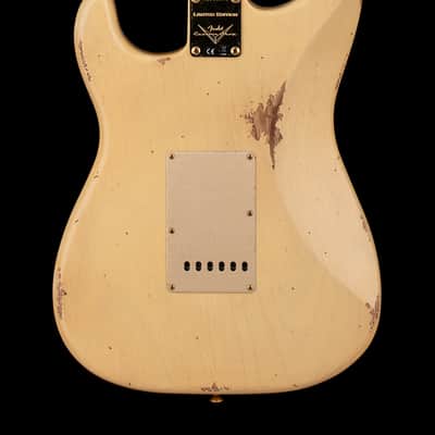 Fender Custom Shop LTD '55 Bone Tone Strat Relic - Aged Honey Blonde with Gold Hardware #81679 image 2
