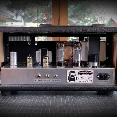 2021 Monkeymatic Fiddy 800 #4 -- custom 50 watt, single channel, hand wired, all tube guitar amp image 2