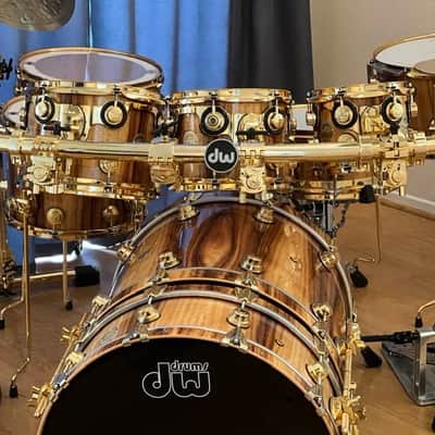 DW - 9000 Series 24k Gold-Plated Drum Rack System. Excellent! image 21