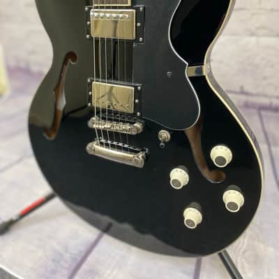 Hofner Verythin Semi Hollow Guitar | Black image 4