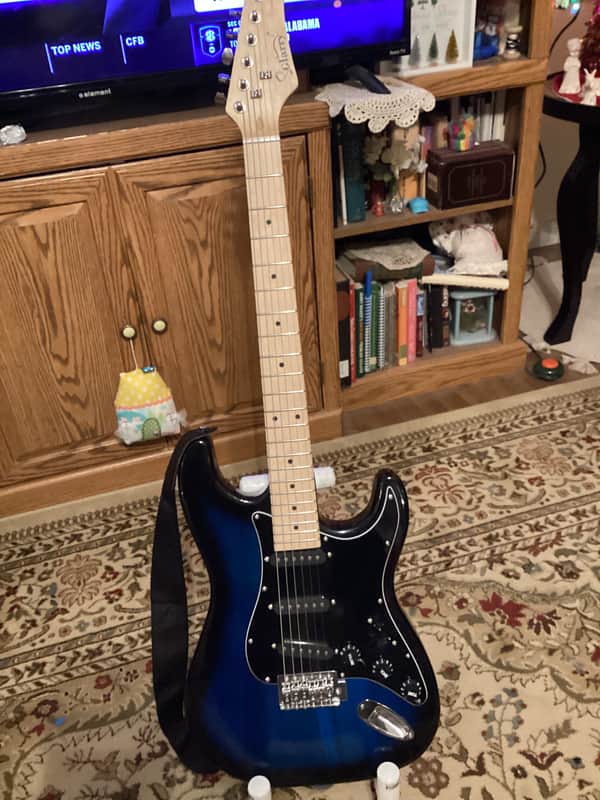 Glarry Glarry Elctric Early to mid 2000’s - Black with Blue Sunburst image 1