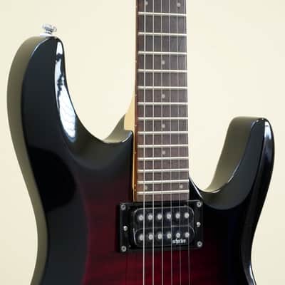 Schecter C-6 Plus Electric Guitar Cherry Burst image 3