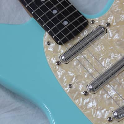 1994 Ibanez Talman TC630 Made in Japan Rare Electric Guitar - Pale Blue Finish (Daphne Blue) + Case image 7