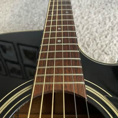 Fender La Brea California Series Black MIK Rare Vintage Acoustic Electric Guitar image 7