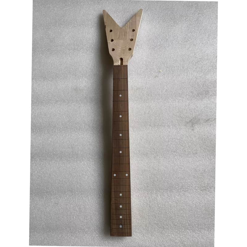 Custom Maple Wood Electric Guitar Neck, Rosewood Fingerboard Fretboard image 1