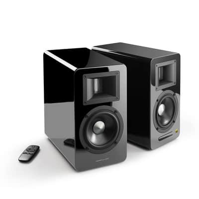 AirPulse A100 Hi-Res Audio Certified Active Speaker System Built-in Amplifier - Pair Black image 4