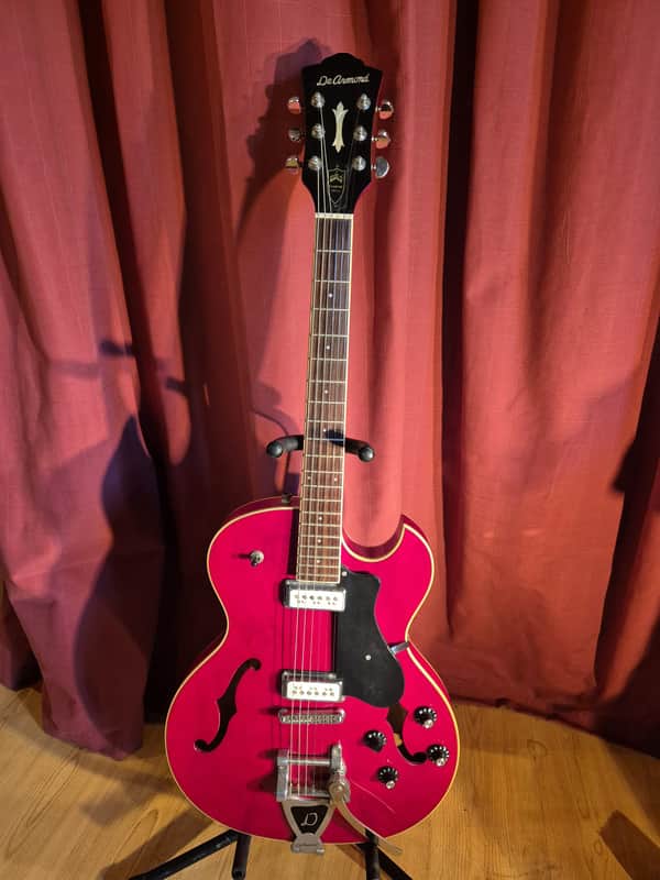 DeArmond by Guild Starfire III – Cherry Red – Hollowbody – Made in Korea – With Hard Case image 1