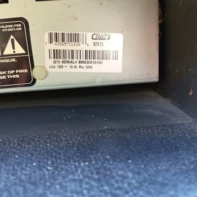 Crate BFX15 Bass Amplifier w/ DSP on board effects image 7