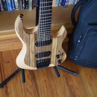 Kiesel Osiris 7 string guitar, Ultimate soft case, Korina & Ash, Great condition image 13