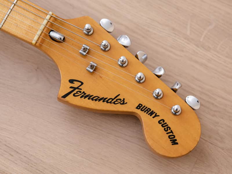 1970s Fernandes Burny Custom FST-75N Vintage S-Style Guitar Ash w