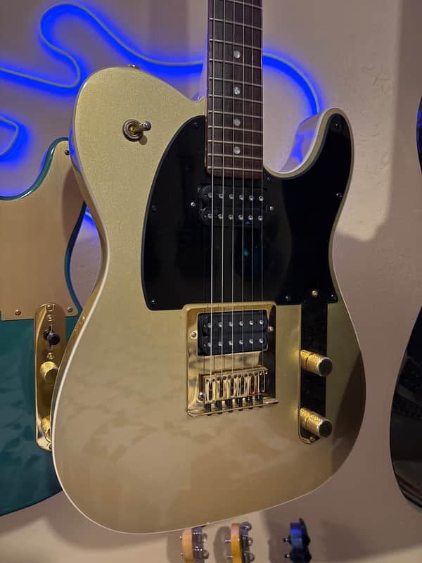 Squier John 5 Signature J5 Telecaster with Rosewood Fretboard 2014 - 2018 - Frost Gold image 1