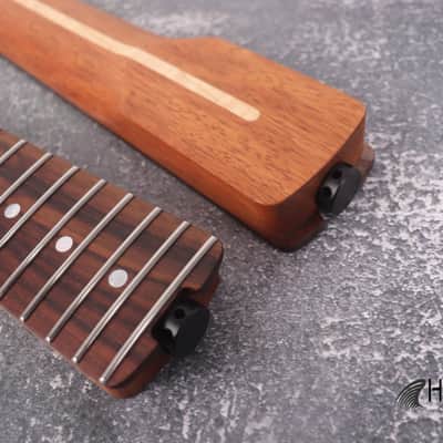 Mahogany Spoke Wheel Carbon Fiber Rods Neck Stainless Steel Jescar Frets Brand New image 9