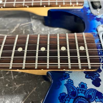 Forrest Double Neck Electric 12/6 with B bender 6/12 2000 Paisley Blue with case! image 11