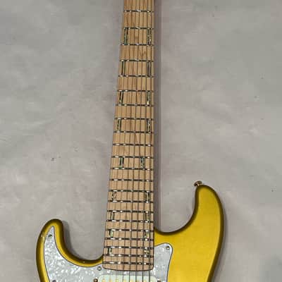 ESP LTD JRV-8FR Javier Reyes Signature Series 8-string Left-hand Metallic Gold  2023 New Overstock Closeout Last One !!! image 4