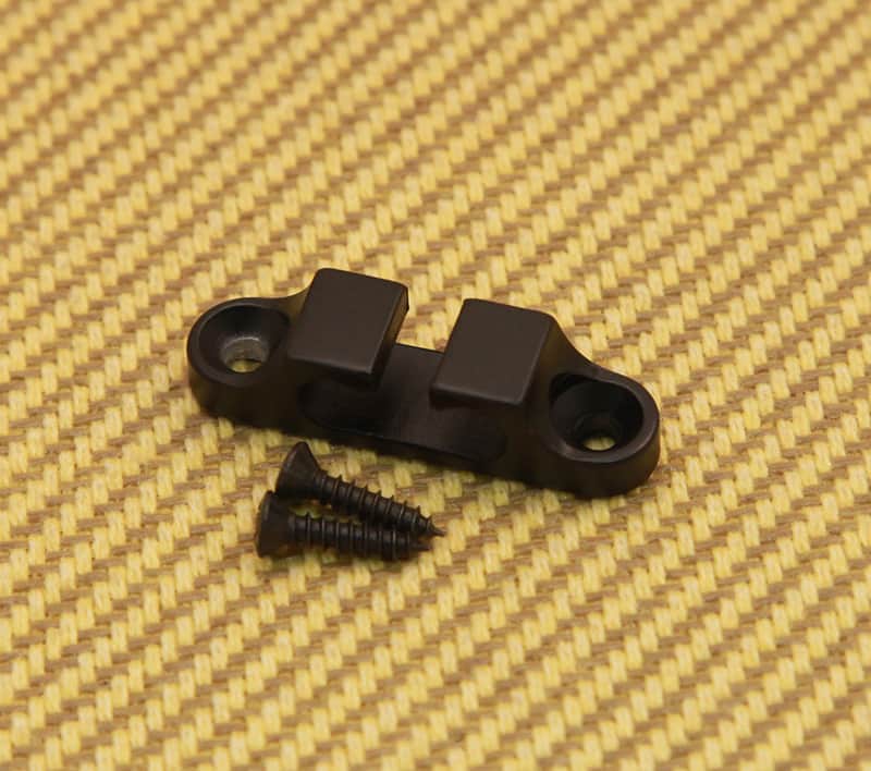 405100B Hipshot Black 2-String Bass Headstock String Guide Tree Retainer 2SR-02B image 1