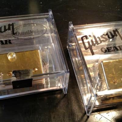 Gibson Burstbucker 1 and 2 Pickup Set Gold image 1
