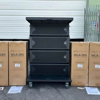 (4) Wharfedale Pro WLA-28x 2x8" Passive Line Array Speaker #7016 (THS) image 2