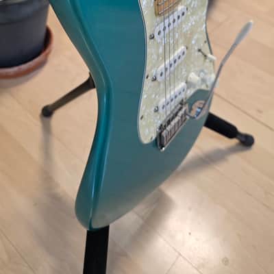 Fender 40th Anniversary American Standard Stratocaster 1993-1994 RARE Custom Color Limited Special Edition FSR CARIBBEAN MIST Time Capsule CASE QUEEN Aqua Marine Ocean Blue Green Turqoise USA Strat Vintage 90s Guitar image 16