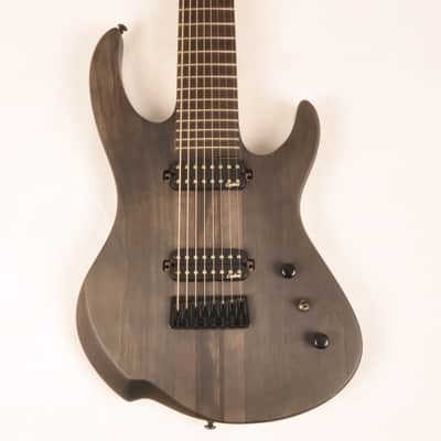 Agile 8 String 28 5/8" Scale Intrepid Pro 828 EB CP Charcoal Electric Guitar image 2