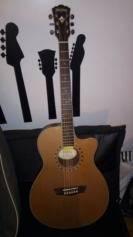 Washburn WF11S Cedar/Mahogany Folk Natural image 1