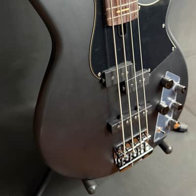 Yamaha BB734A Broad Bass 4-String Bass Guitar Translucent Matte Black w/ Gig Bag (281) image 5