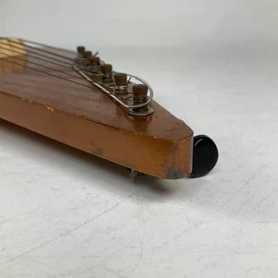 Vintage 1960s Harmony H-1 Lap Steel Electric Guitar Copper with Case image 10