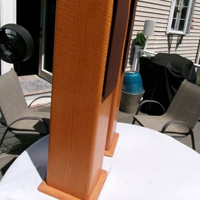 Pickup Mass - Vintage Focal Tower Speakers w Custom Solid Oak Cabintets France image 7
