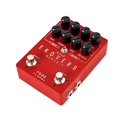 FLAMMA FS22 Ekoverb Guitar Stereo Dual Reverb Delay Effects Pedal image 3