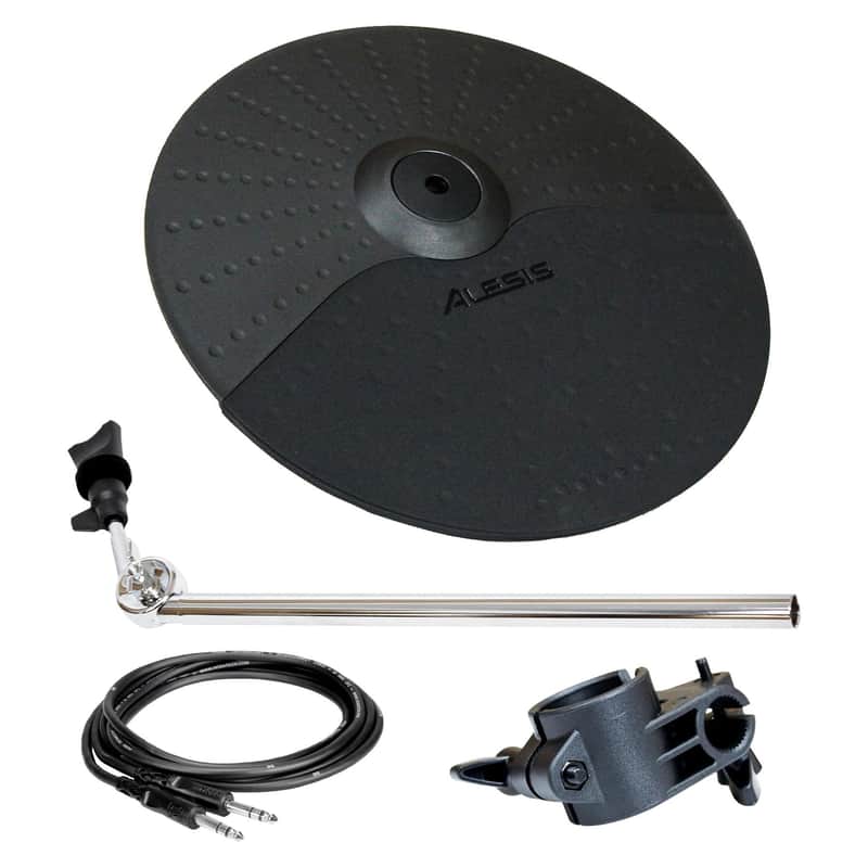 Alesis 10" Single Zone Cymbal Bundle with Support Arm, Clamp, 1/4" TRS Cable image 1