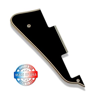 5 Ply Black/Cream Wide Bevel Pickguard with Beveled Gap! for Gibson Les Paul Standard & Custom Made In USA image 3