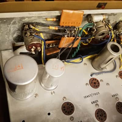 Knight 28 Watt Stereo Integrated Tube Amp EL84 40 Watt Max Hi-Fi KN735 KN-735 1962 image 11