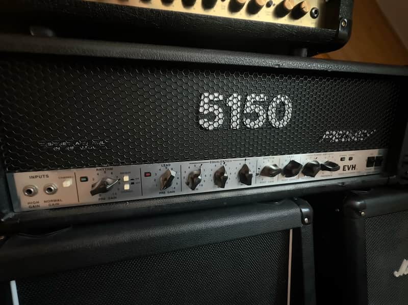 Peavey 5150 "Block Letter" 2-Channel 120-Watt Guitar Amp Head 1992 - 1993 - Black image 1