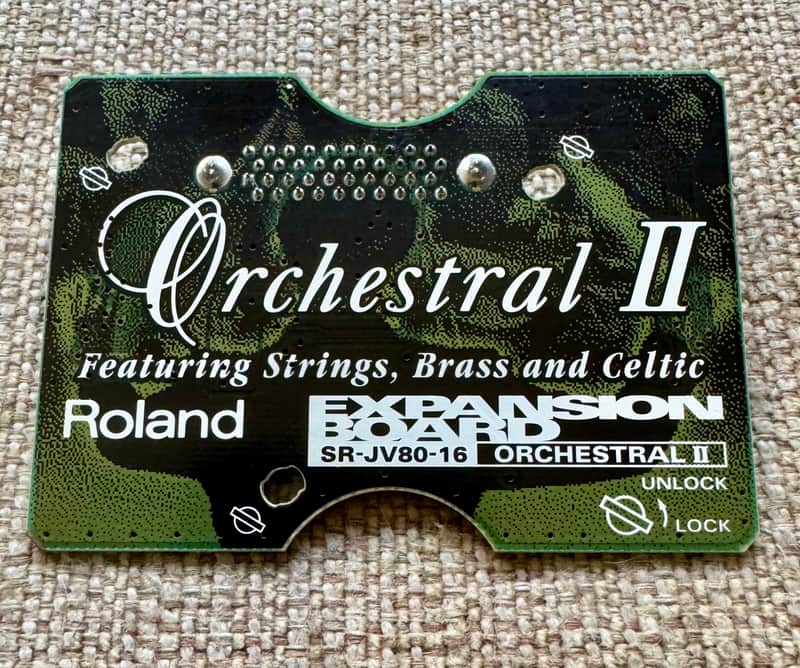 Roland SR-JV80-16 Orchestral II Expansion Board 1990s - Green image 1