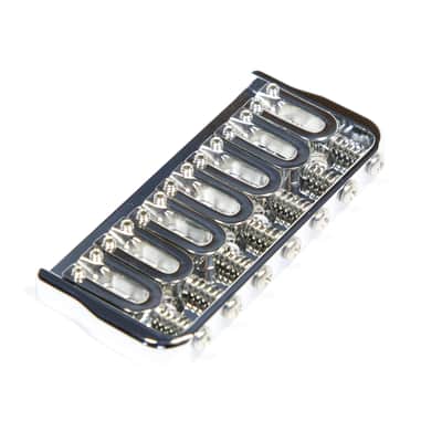 Hipshot 41070C Chrome Fixed 7 String Bridge. 0.125 Floor image 2