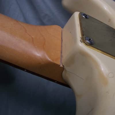 Original 80s left handed Strat strung right handed .... Stewart McDonald neck Clarence " Gatemouth " Brown signed image 8