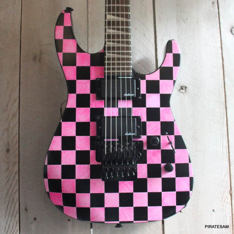 Jackson X Series Soloist SLX DX Electric Guitar Checkered Past -Custom "PINK PONY CLUB " one off ! image 1