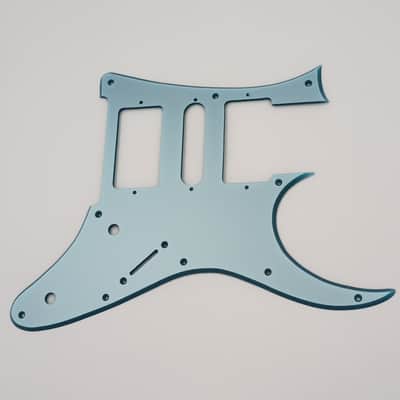 metallic ice blue acrylic pickguard for made in japan ibanez 6 string jem guitar image 1