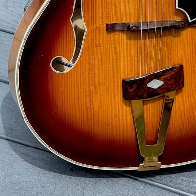 William Barker 17" Acoustic Arch Top 1977 - stunning untouched original 1 of 120 ever all w/a Factory DeArmond ! image 13