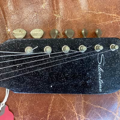 Silvertone 1448 With Case Amp 1962 - 1967 - Black image 9