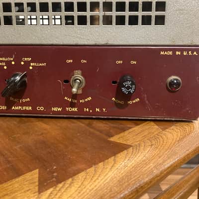 Challenger Amplifier co. CH618 1940’s Guitar Amplifier Head - Red / grey image 7