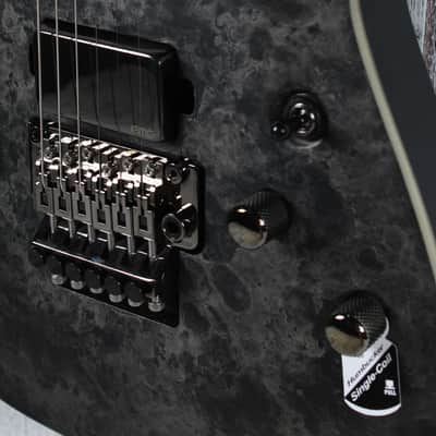 Schecter Ernie C C-1 Solid Body Electric Guitar Black Reign Finish image 4
