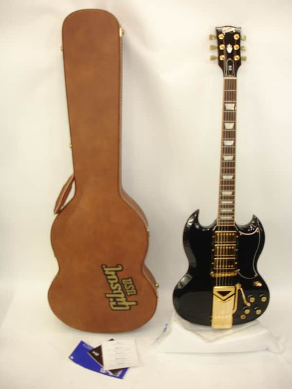 2014 Gibson SGS3 with Sideways Vibrola LTD Electric Guitar, Ebony w/ Case image 1