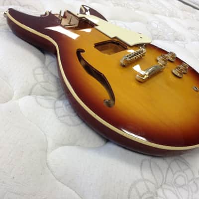 JB Player (JBP) Artist 80s Sunburst Semi Hollow Electric Guitar Body Very Good Condition image 10