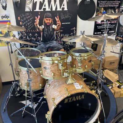 Tama Starclassic "50th Anniversary" limited drum set 2022` Tamo Ash/satin gold hardware image 1