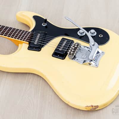 1970s Mosrite Ventures Model “Avenger” Vintage Electric Guitar White w/ Moseley Vibrato, Firstman Japan image 10