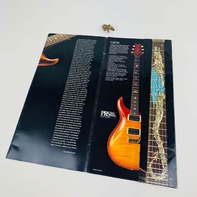 PRS Display Foldout with Guitar Cards 1992 imagen 4