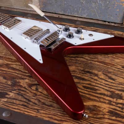 Gibson Custom Shop '67 Mahogany Flying V Reissue with Maestro Vibrola 2023 - Sparkling Burgundy image 5