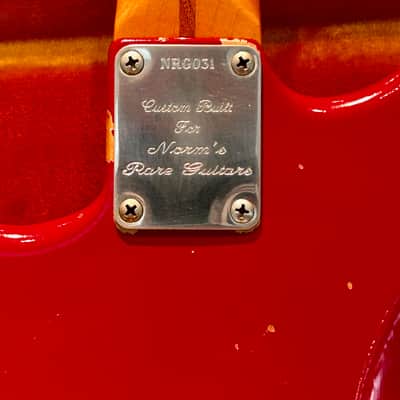 1996 Fender Cunetto Relic Stratocaster — Dakota Red — Norman’s Rare Guitars Special Run — John Cruz Neck image 7