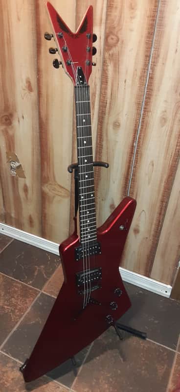 Dean Z X Explorer Metallic Red 6 String Electric Guitar Rare! | Reverb