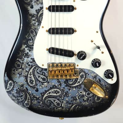 Fender Custom Shop 1957 Stratocaster, Time Machine Series, Heavy Relic, Gold Hardware, Black Paisley, w/HSC image 1